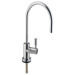 Westbrass - Contemporary 11" Cold Water Dispenser In Polished Chrome - The Westbrass Contemporary, 11 in. pure water dispenser with single handle, 1/4-turn ceramic disc,  is a stylish and functional addition to any kitchen. Hook up to a water filter, instant water chiller or even directly to your cold tap to provide a simple, easy-to-use water delivery system. Available in a variety of decorative finishes, this item is sure to complement your existing fixtures.