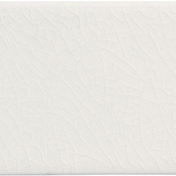 Tilt 3'' x 8 1/2'' White Crackle Subway Tile - Tile