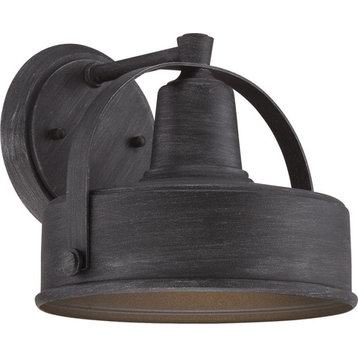 Portland-Ds Wall Lantern - Weathered Pewter, Large