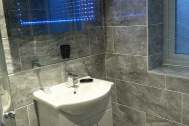 Inspiration for a contemporary bathroom remodel in Limerick