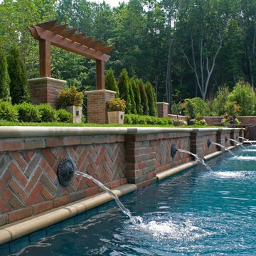 Custom Pool Water Feature