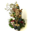 Moose Holiday Christmas Table Arrangement Centerpiece