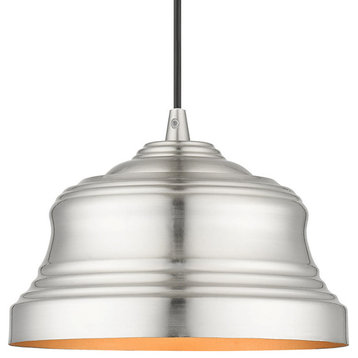 Livex Lighting 55902 Endicott 10"W Mini Pendant - Brushed Nickel