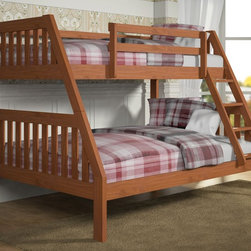 Mission Twin over Full Bunk Bed - Bunk Beds
