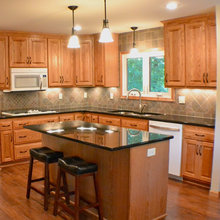 kitchen floor and countertop