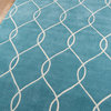Momeni Bliss Bs-12 Striped Rug, Teal, 3'6"x5'6"