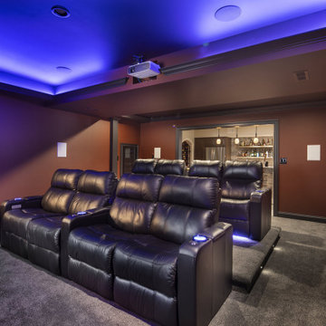 Massive Basement means Massive Entertainment in this Clifton Basement Remodel