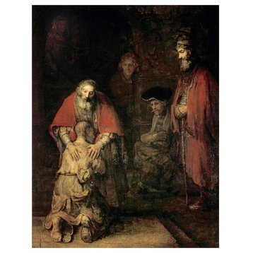 "Return of The Prodigal Son" Digital Paper Print by Rembrandt Van Rijn, 19"x24"