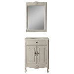 Benton Collection - 26" Cottage-Style 2-Door Daleville Bathroom Vanity With Mirror Set - *Please Note*