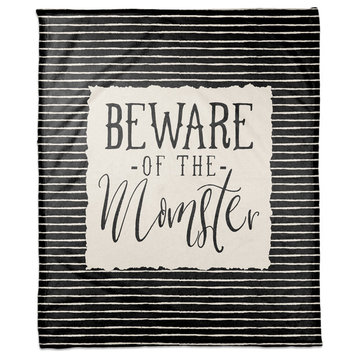 Beware of the Momster 50x60 Fleece Throw Blanket