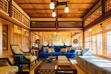 Inspiration for an asian living room in Other.
