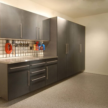 Granite Powder Coated Garage Cabinets