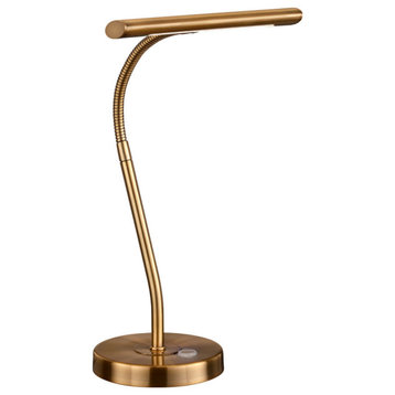 Arnsberg 579790104 LED Desk Lamp Curtis Antique Brass
