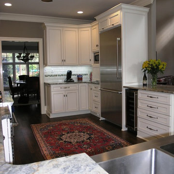White with Gray and Stainless