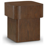 Meridian Furniture - Oakmont Veneer Coffee Table, Brown, End Table - Add functionality and style to your living room or den with this handsome Oakmont brown end table. Its rich brown finish and oak veneer bring a touch of sophistication, while the art deco design adds timeless elegance. Perfect for showcasing decor or enjoying coffee with friends, its sturdy construction ensures durability and versatility. Elevate your space with this essential piece that harmonizes practicality with aesthetic appeal, promising to be the focal point of your living area for years to come.