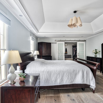 Updated Master Bedroom with Tray Ceiling
