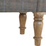 Bench With Multi Tweed Turned Legs, Oak Finish Mango Wood