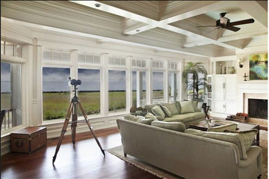 Living room - traditional living room idea in Charleston