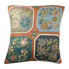 Mogulinterior - Mogul Sofa Cushion Covers Colorful Suzani Embroidered Indian toss Pillow Sham - Pillowcases and Shams