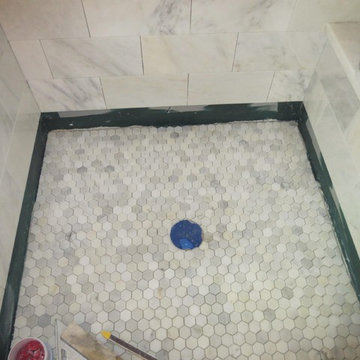 Calacatta Gold Italian Marble Hexagon Mosaic Tile