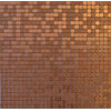 11.38"x11.38" Peel and Stick Backsplash Tile, "Copper Coin", Single Tile