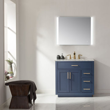 Cosenza 36 in. Rectangle Frameless Modern LED Bathroom Vanity Mirror