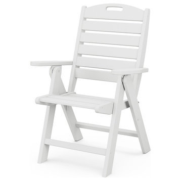 Polywood Nautical Highback Chair, White