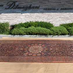11&times;27 ANTIQUE HAJI JALILI TABRIZ RUG - Rugs