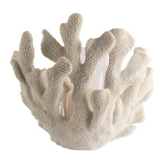 Mercana Coastal Candle Holder Sconce, White