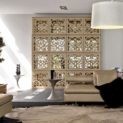 Paris Italian 4-Door Vitrine by Tonin Casa - $5,150.00 - Display And Wall Shelves 