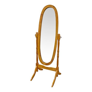 Wooden Cheval Mirror Traditional Floor Mirrors By Bassett