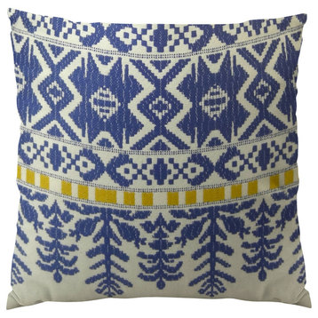 Plutus Aztec City Handmade Throw Pillow, Single Sided, 12x20