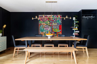 Photo of a contemporary dining room in Melbourne.