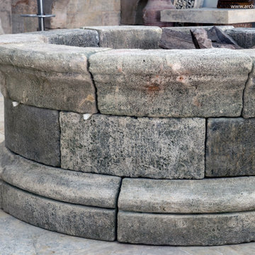 Hand Carved French Limestone Fire Pits