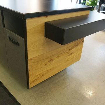 Danali Clothing Elm Work Station + Elm/Steel Cash Desk