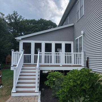 Finished Screened Room Addition on Existing Deck
