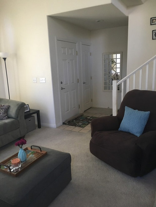 I need help with this awkward living room layout