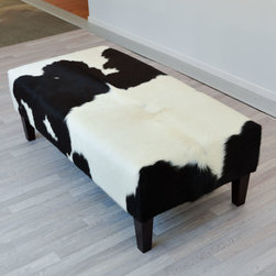 Cowhide Ottomans Custom Made to Order - Footstools And Ottomans