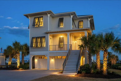 Coastal exterior home idea in Other