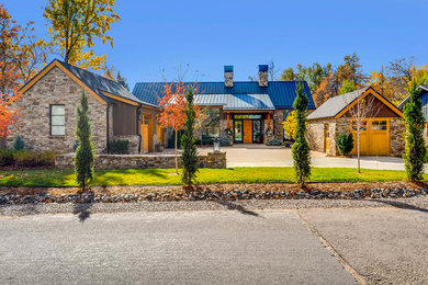Example of a minimalist exterior home design in Denver