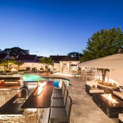Transitional Cozy Oasis - Outdoor Grills