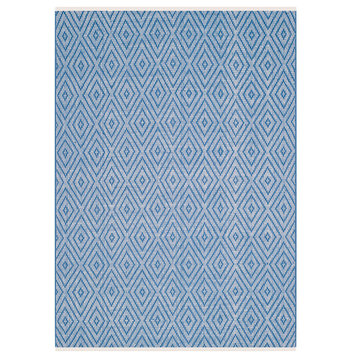 Safavieh Montauk Mtk811B Geometric Rug, Blue/Ivory, 3'0"x5'0"