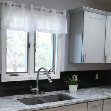New Viscount White Granite Countertops - Home Ready For Resale