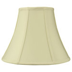 HomeConcept - Egg Shell Shantung Bell Lampshade 6"x12"x9.5" - Why Upgrade to  Home Concept Signature Shades?    Top Quality Shantung Fabric means your room will glow with a rich, warm luster your guests will notice   Thicker Fabric and heavy lining so your new shade will last for years.   Heavy brass and steel frames mean you can feel the difference when you lift it.   Why? Because your home is worth it! Product details:  Thick, Eggshell Fabric  6 Top x 12 Bottom x 9.5 Slant Height  Please measure your existing shade, a new harp may be needed for a proper fit.  Weight: 2.7 lbs  Fits best with a 7 harp