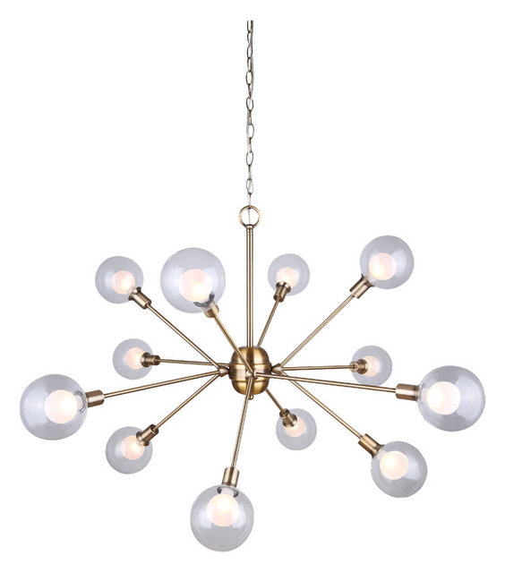 Canarm Estella 12-Light Chain Chandelier With Clear and Frosted ... Canarm Estella 12-Light Chain Chandelier With Clear and Frosted ...