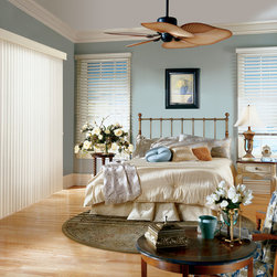 Crosswinds&reg; Wood Vertical Blinds with Chain Tassel & Cord Tensioner - Vertical Blinds