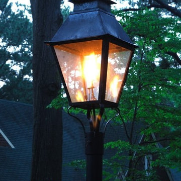 Sheryl's Post Mounted Gas Lanterns
