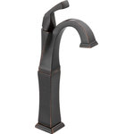 Delta - Delta Dryden Single Handle Vessel Bathroom Faucet, Venetian Bronze, 751-RB-DST - Delta faucets with DIAMOND Seal Technology perform like new for life with a patented design which reduces leak points, is less hassle to install and lasts twice as long as the industry standard*. You can install with confidence, knowing that Delta faucets are backed by our Lifetime Limited Warranty. Delta WaterSense labeled faucets, showers and toilets use at least 20% less water than the industry standard saving you money without compromising performance.