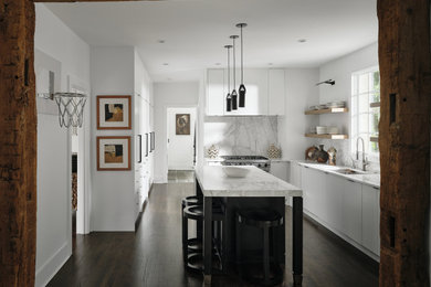 Inspiration for a contemporary kitchen remodel in Atlanta