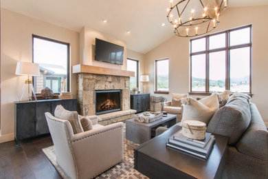 Family room - transitional family room idea in Atlanta